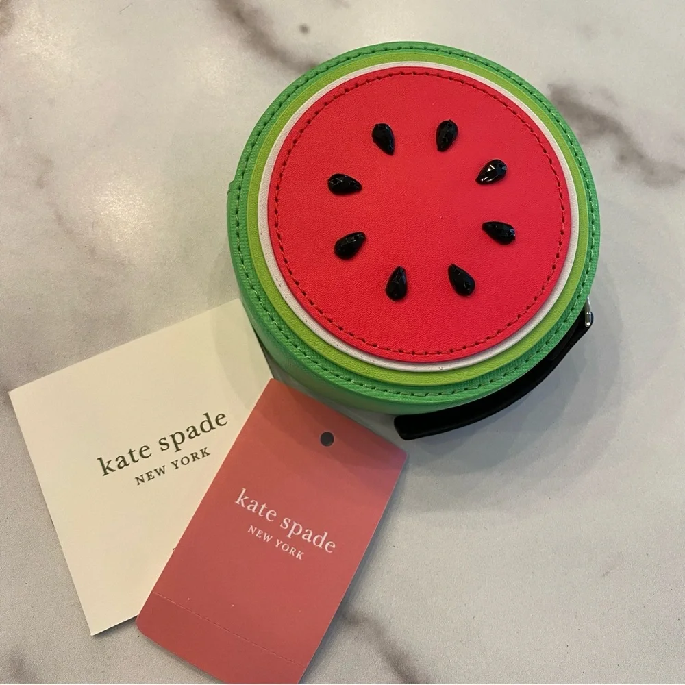 KATE SPADE Watermelon Make A Splash Geranium Coin Purse